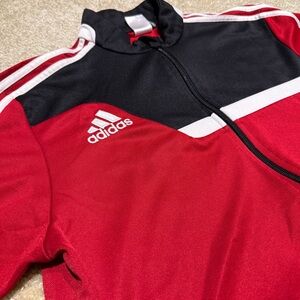 Men’s Adidas Red and Black Sports Jacket